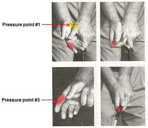 golf grip left thumb