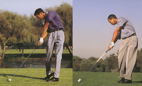 tiger woods swing finish. Tiger Woods swing - from